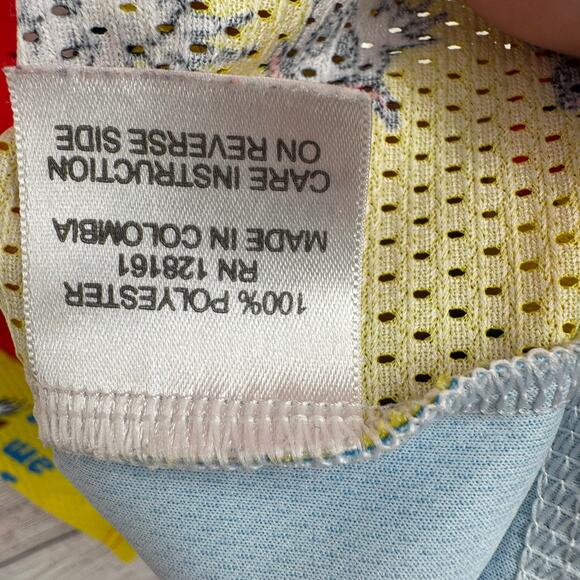 Retro PDX Green Eggs and Ham Dr. Seuss Cycling Jersey Adult Large Red Yellow - Picture 9 of 12